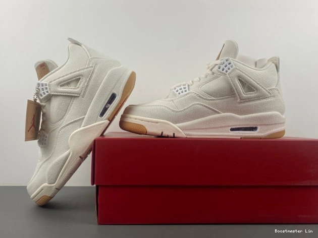 Bmlin shoes Levi's 'White' Air AO2571-100 4 Jordan x 0723
